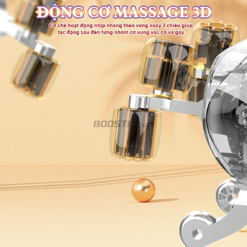 Máy massgae cổ vai gáy động cơ massage 3D Booster ST-351