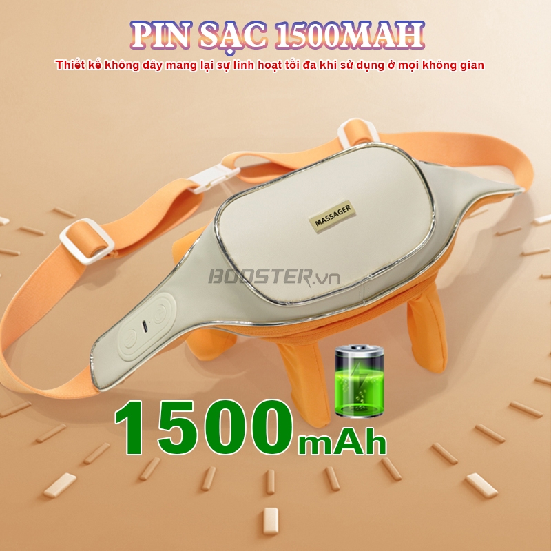 Máy massgae cổ vai gáy pin sạc 1500 mAh Booster ST-351