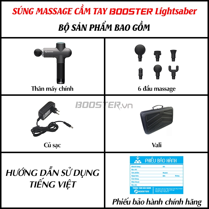 Súng massage gun Ai Booster Lightsaber 126W