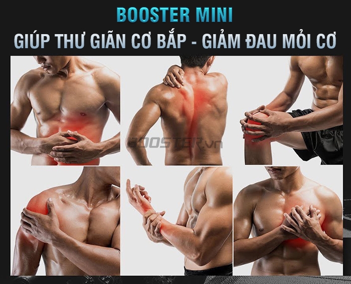Máy massage cầm tay Booster MiNi - Đen