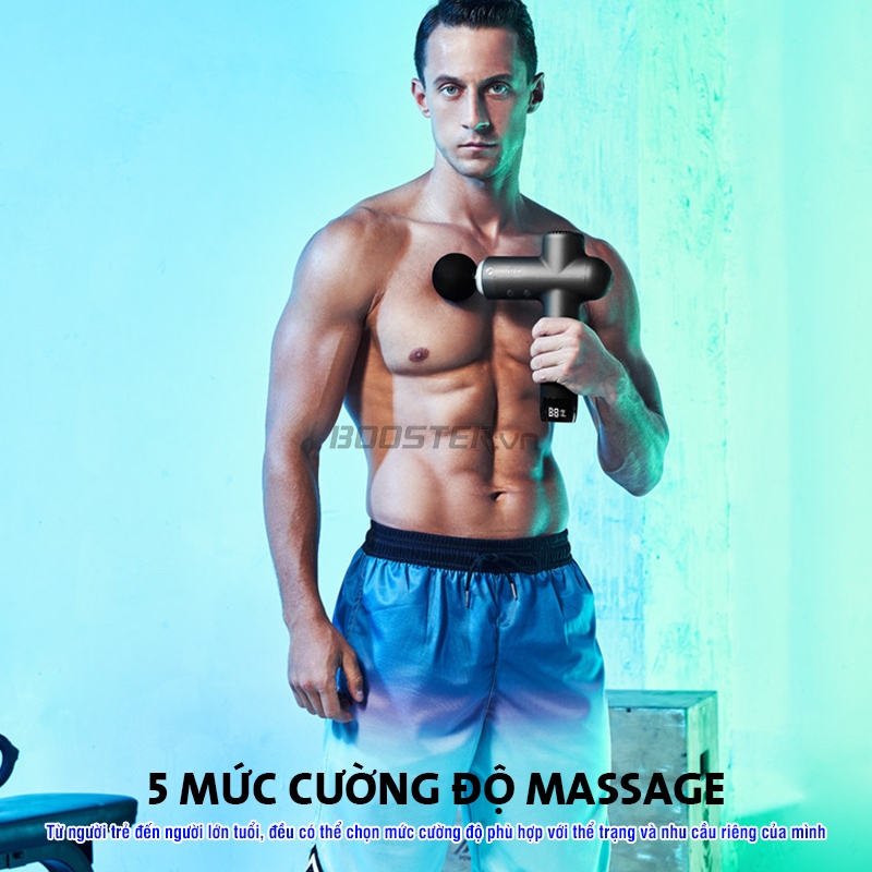 M&aacute;y massage cầm tay Booster LS 5 cường độ massage