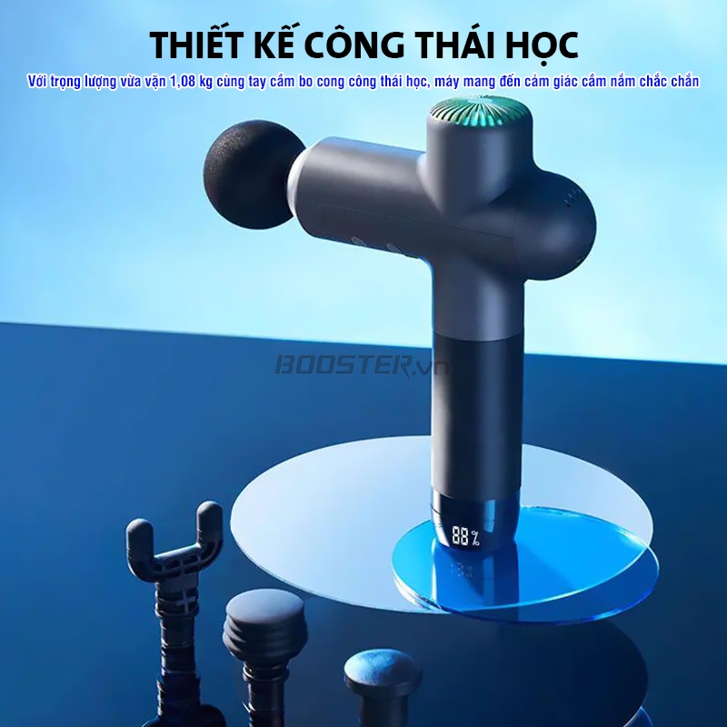 M&aacute;y massage cầm tay Booster LS thiết kế c&ocirc;ng th&aacute;i học