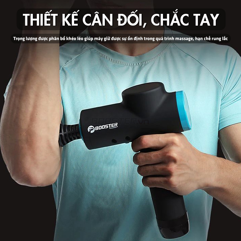 S&uacute;ng massage cầm tay Booster M2-B thiết kế c&acirc;n đối