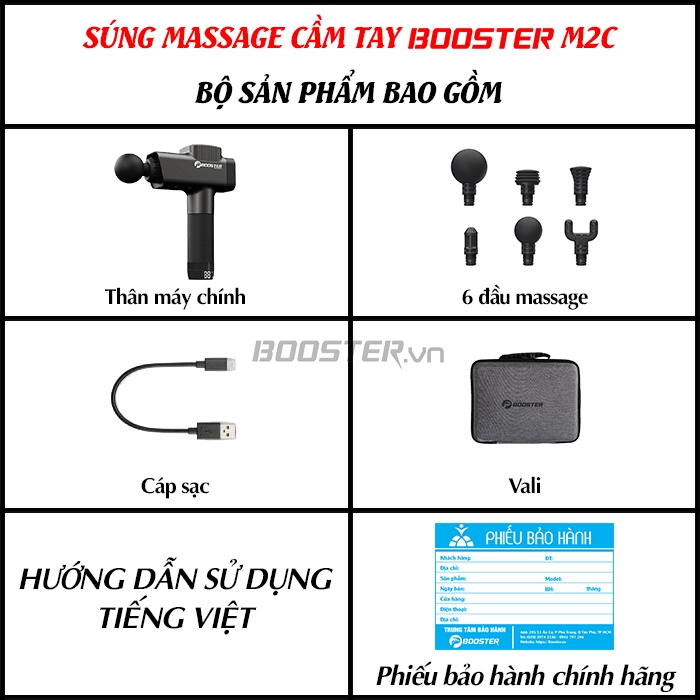 Súng massage cầm tay Booster M2-C