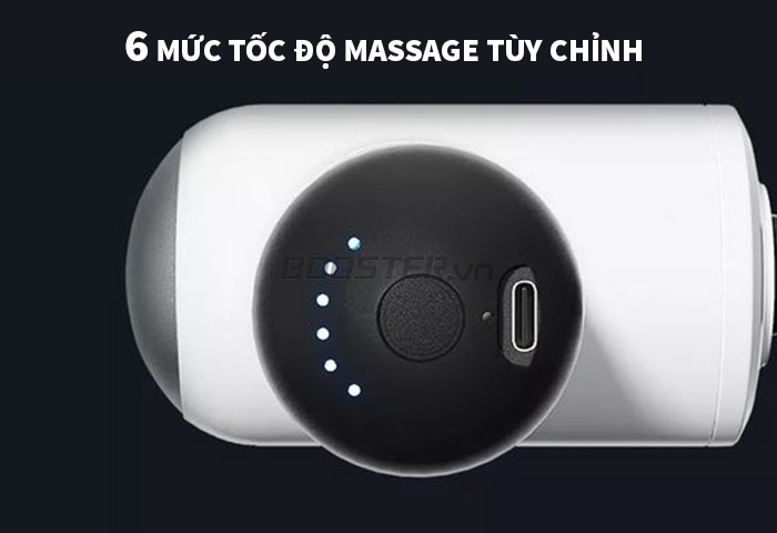 Súng massage giãn cơ nhiệt nóng 6 tốc độ Booster Mini V3