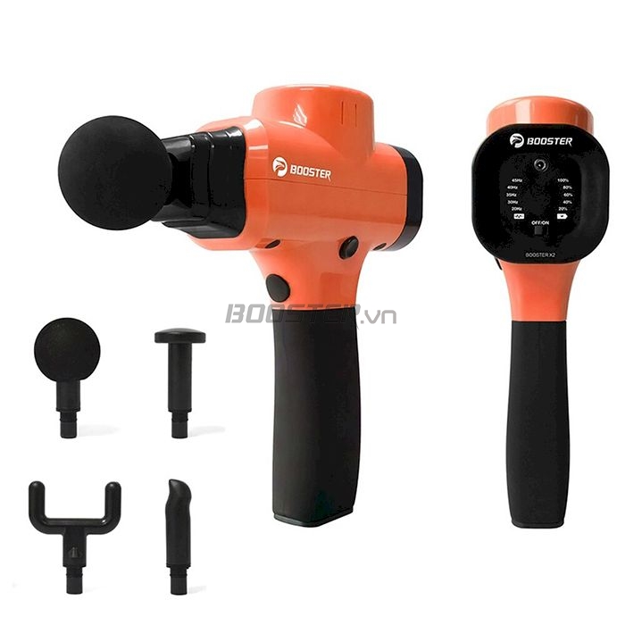 Súng massage gun cầm tay giảm căng cơ pin rời Booster X2