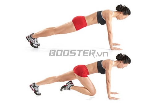 Bài tập plank tách 2 chân tác động mạnh đến cơ bụng giúp thải mỡ 