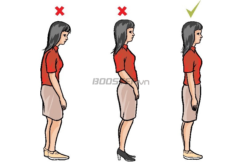 Di chuyển tư thế đứng phù hợp để cải thiện tình trạng mỏi chân 