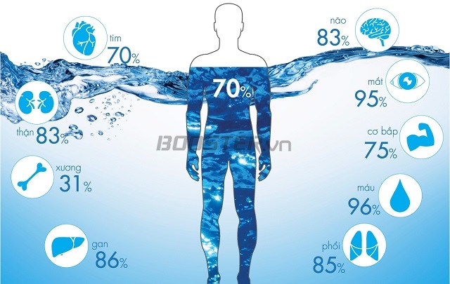 Bổ sung nước ion cho cơ thể là cách giảm mỏi cơ chân tốt nhất 