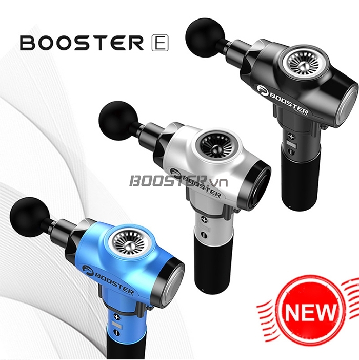 Súng cầm tay matxa Booster E - Bạc hỗ trợ xoa bóp giảm cân nhanh 