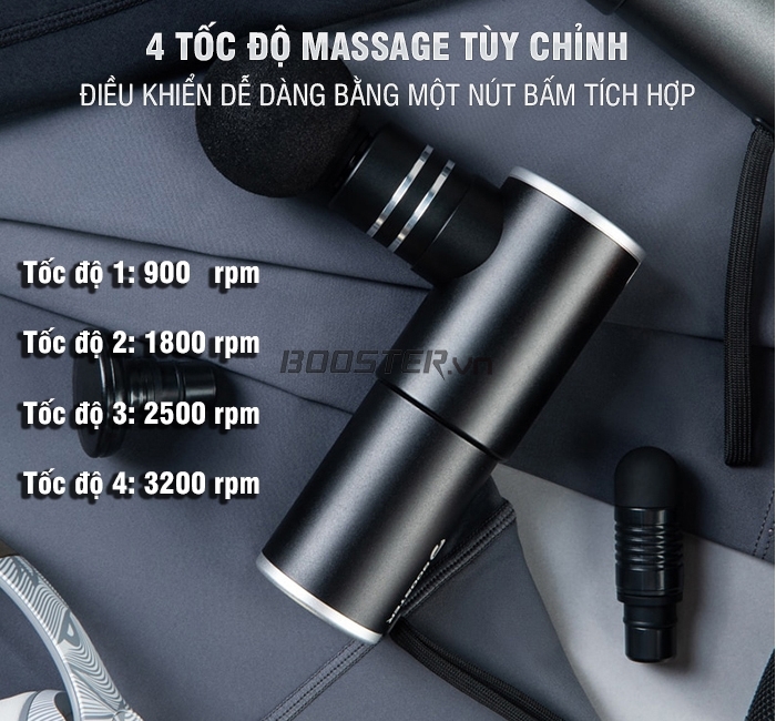 Súng massage Booster MINI - Xanh công nghệ mới giảm mỡ bụng hoàn hảo