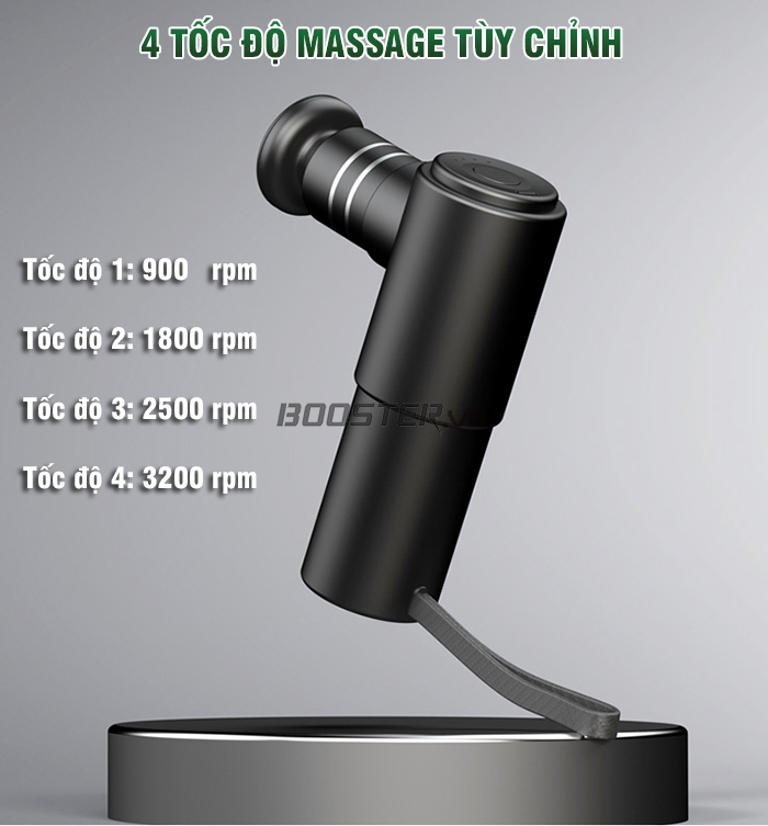 Súng massage trị liệu Booster Mini hiệu quả giảm căng cơ cổ chân 