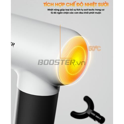 Súng massage cầm tay giãn cơ nhiệt nóng Booster MINI V3 - 4 đầu