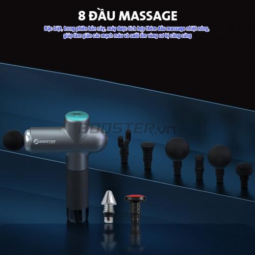 Súng Massage Cầm Tay Booster Boluojun LS - Có kèm đầu nóng massage (Mới) thư giãn và hỗ trợ giảm đau