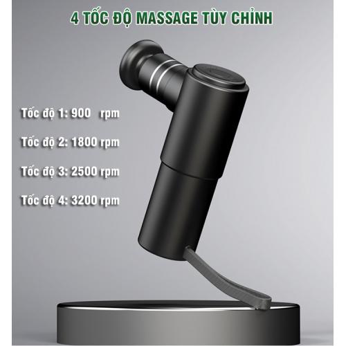 Súng massage cầm tay giảm căng cơ Booster Pocket MINI 1 - 4 tốc độ massage