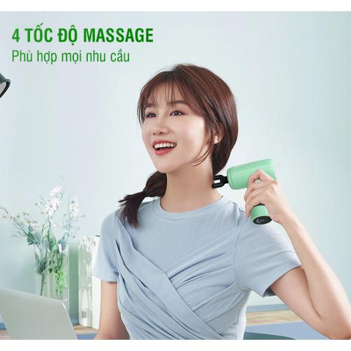 Súng massage giãn cơ cầm tay mini Booster X6 - Trắng