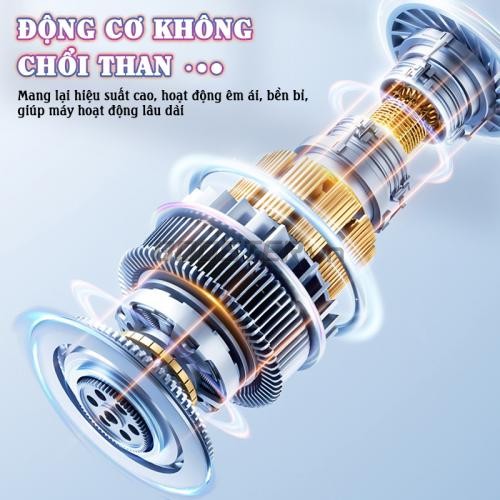 Máy thổi khí cầm tay Booster W02 - Tốc độ quay 110000 rpm 2 đầu thổi khí lắp rời 4 mức độ thổi gió