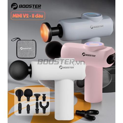 Súng massage cầm tay thư giãn cơ bắp Mini Booster V2 - 8 đầu