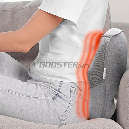 Gối massage lưng và cổ vai gáy pin sạc Booster Boluojun ST-1203