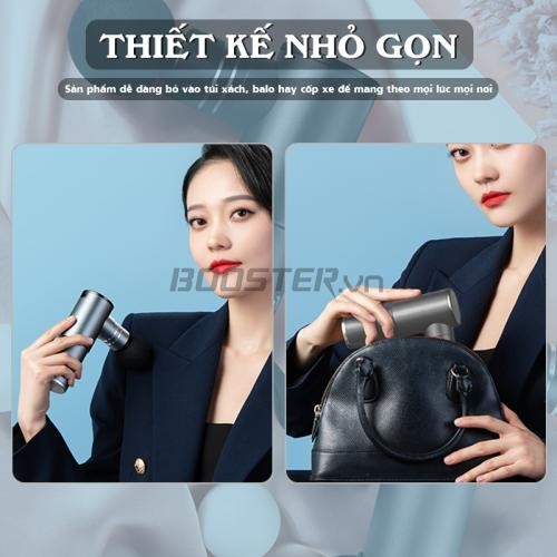 Súng massage giãn cơ Booster MINI 2A - 70W 5 đầu massage 