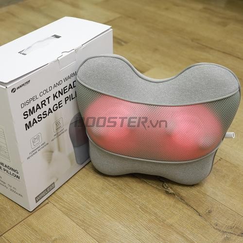 Gối massage lưng và cổ vai gáy pin sạc Booster Boluojun ST-1203