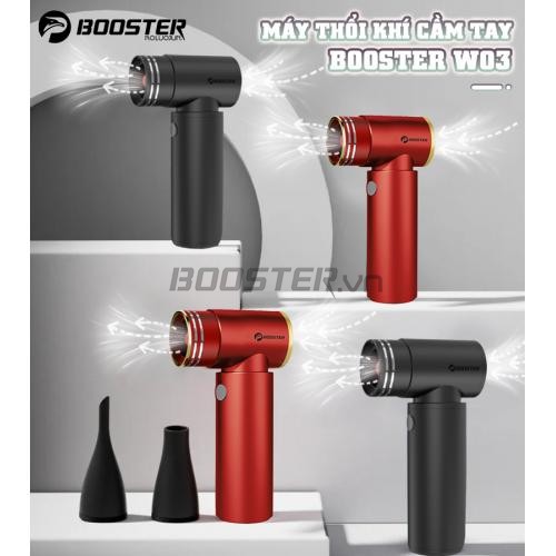 Máy thổi khí cầm tay Booster W03 - Tích hợp động cơ quay 110000 rpm 2 đầu thay đổi linh hoạt