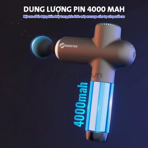 Súng Massage Cầm Tay Booster Boluojun LS - Có kèm đầu nóng massage (Mới) thư giãn và hỗ trợ giảm đau