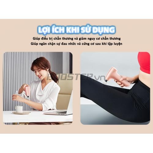 Súng massage giãn cơ cầm tay Booster MINI CC