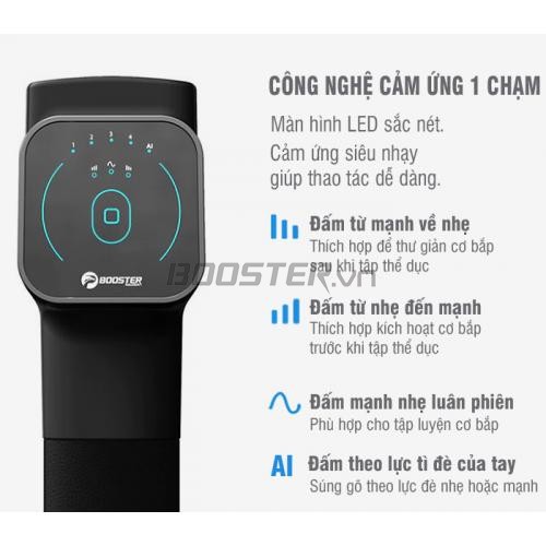 Súng massage giãn cơ cao cấp 6 đầu Booster M2-C