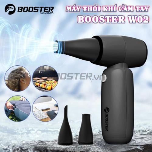 Máy thổi khí cầm tay Booster W02 - Tốc độ quay 110000 rpm 2 đầu thổi khí lắp rời 4 mức độ thổi gió