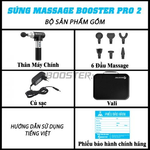 Súng massage cầm tay cao cấp Mỹ Booster PRO 2 - 135W