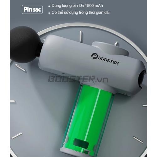Súng massage cầm tay thư giãn cơ bắp Mini Booster V2 - 8 đầu