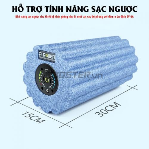 Con lăn massage giãn cơ toàn thân Booster PI ROLLER - Vân sóng lớn